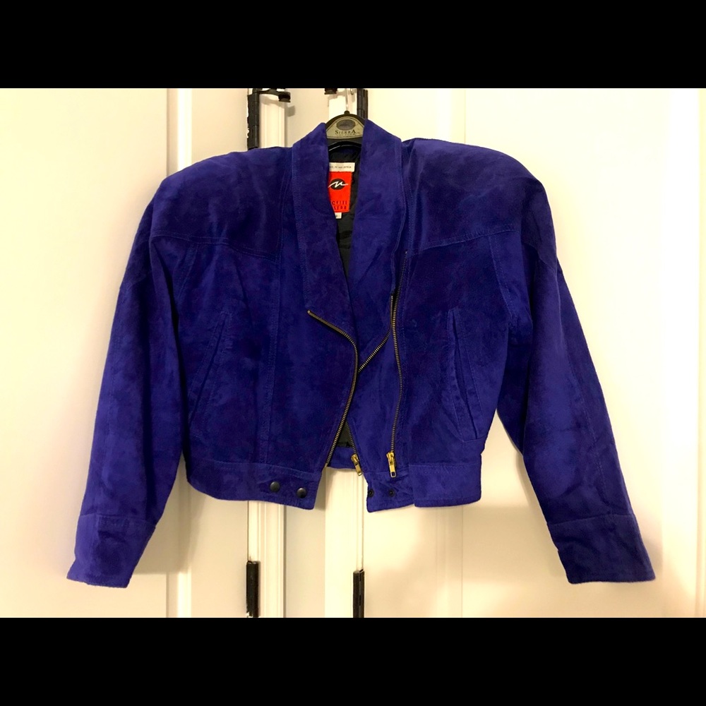 Royal Blue Suede Jacket